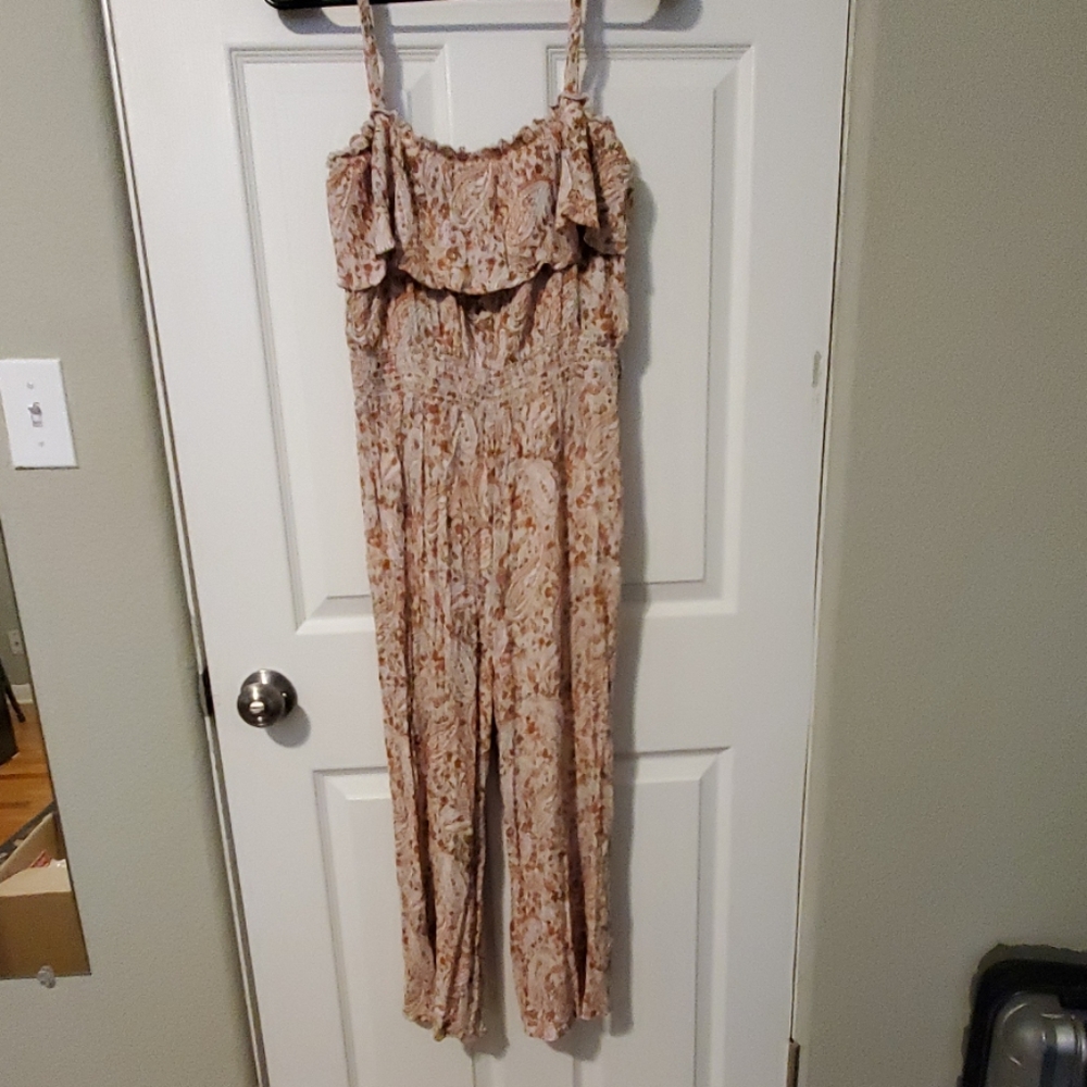Paisley culottes jumpsuit